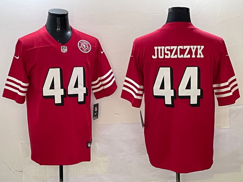 Men San Francisco 49ers #44 Juszczyk Red Second generation 2025 Nike Limited NFL Jersey style 4->new york yankees->MLB Jersey